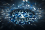 купить DL061.02.1/4 crystal/med sapph Точечный светильник Crystal Sky Donolux хром crystal/med sapph