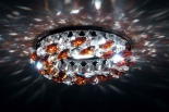 купить DL061.02.1/7 crystal/topaz Точечный светильник Crystal Sky Donolux хром crystal/topaz
