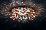 купить DL061.79.1/7 crystal/topaz Точечный светильник Crystal Sky Donolux золото crystal/topaz