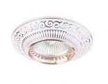 купить N1583-White+Gold stripe Donolux Светильник встраиваемый, круг, цинковый сплав, неповоротный