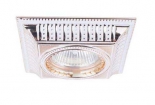 купить SN1582-White+Gold stripe Donolux Светильник встраиваемый, квадрат, цинковый сплав, неповоротный