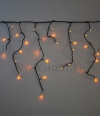 Светодиодная бахрома 3,1x0,5 м, 150 led, 220V, черн. пр.