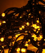 купить Светодиодная нить 10 м, 100 led, 220V, черн.кауч.пр.
