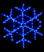 купить Снежинка светодиодная , 80 см, 220V, прозр. пр.
