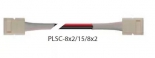 купить PLSC-8x2/15/8х2 (3528) Коннектор для светодиодной ленты SMD3528 8мм 2-pin + провод 15см + 8мм 2-pin