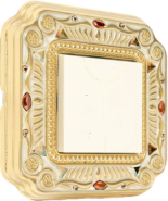 купить Crystal Deluxe Palace (Fede): рамка - FIRENZE Gold White Patina, клавиша - белая