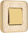Emporio (Fede): рамка - Gold White Patina, клавиша - Bright Gold